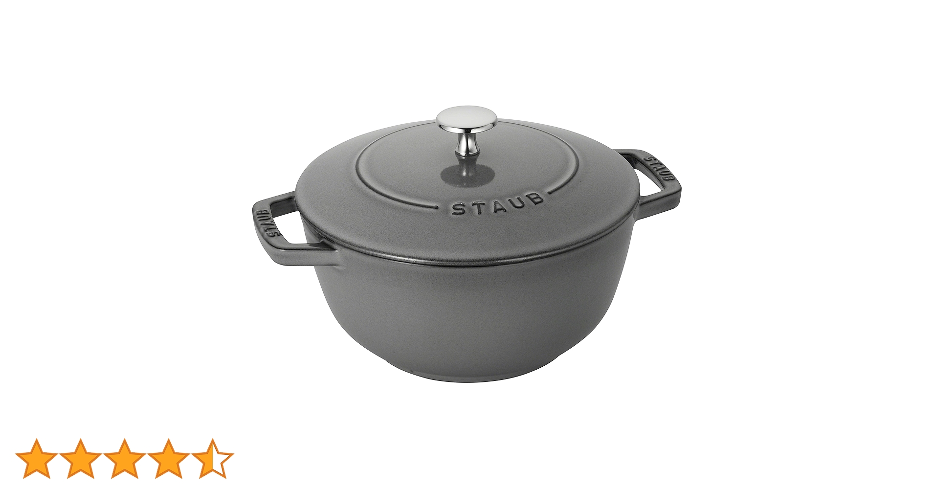 美品　staub ストウブ　ワナベ　L 20cm グレー Amazon.co.jp: staub ストウブ 「 ワナベ グレー L 20cm 」 両手 鋳物